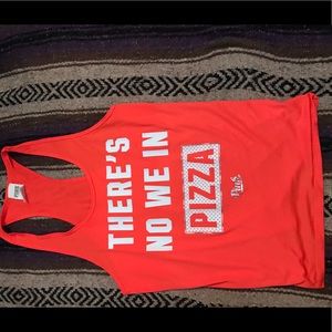 PINK racer back tank top